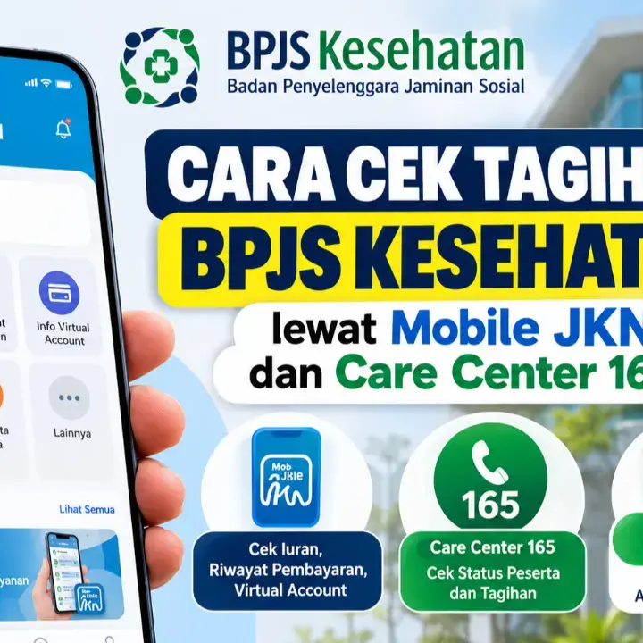 Cara Cek Tagihan BPJS Kesehatan lewat Mobile JKN dan Care Center 165