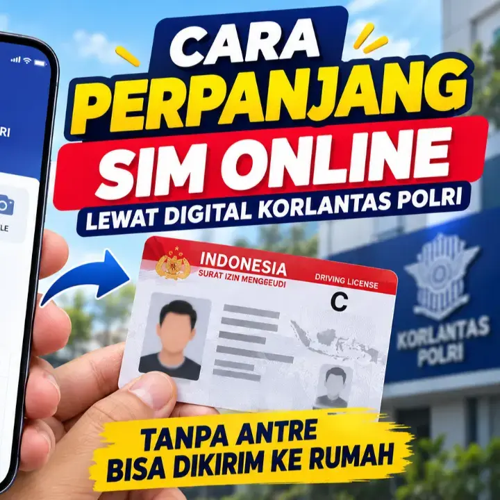 Cara Perpanjang SIM Online 2026 Lewat Digital Korlantas Polri, Ini Syarat dan Biayanya