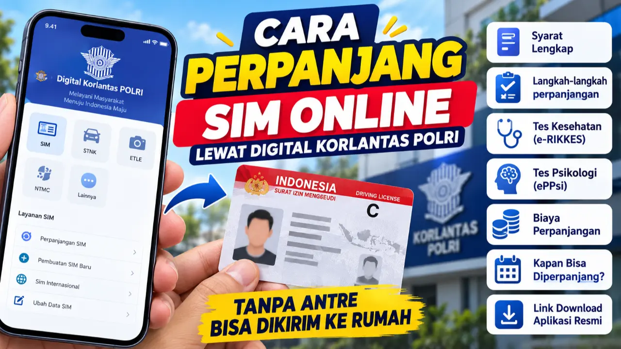 Cara Perpanjang Sim Online