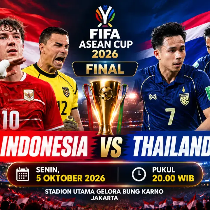 Jadwal Indonesia vs Thailand di Final FIFA ASEAN Cup 2026