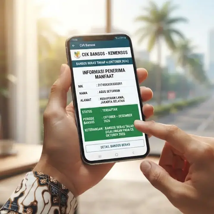 Bansos Beras Tahap 4 Oktober 2026, Ini Cara Cek Lewat HP dari Situs Cek Bansos dan Melalui Aplikasi