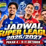 Jadwal Super League 2026/2027 Pekan Keempat 9-11 Oktober, Persija dan Persib Hadapi Lawan Berat