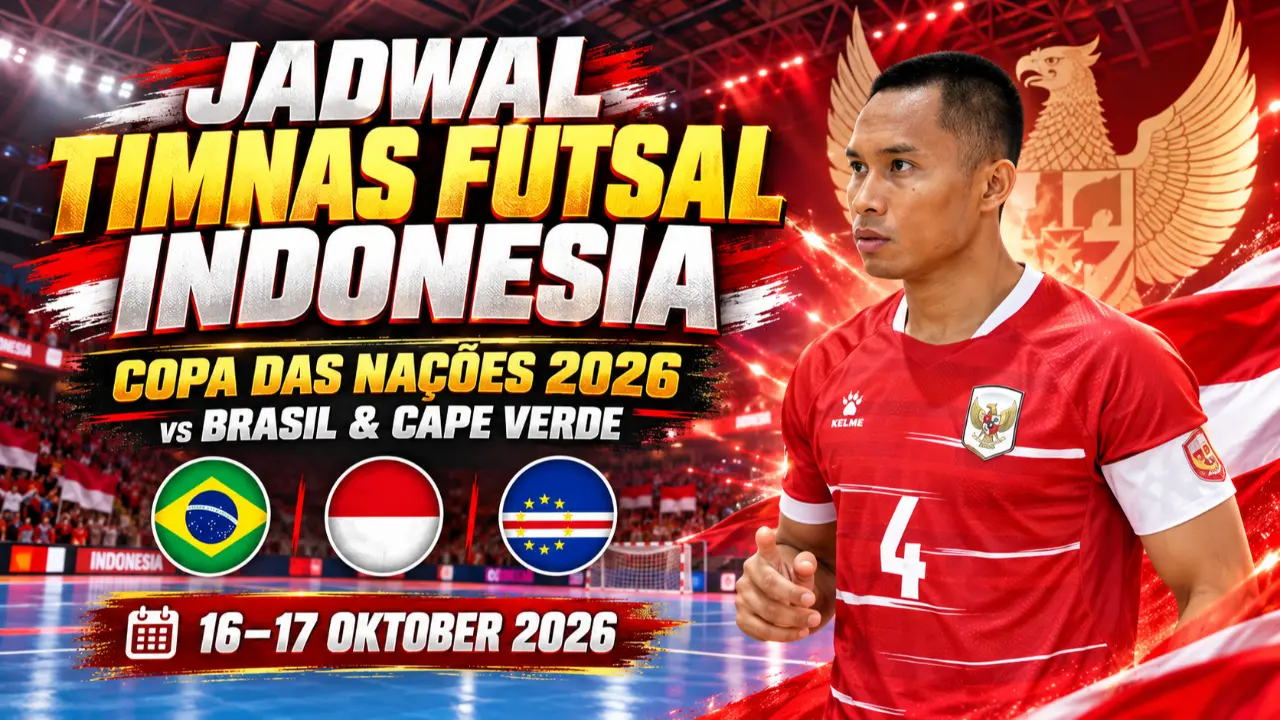 Jadwal Timnas Futsal Indonesia di Copa das Nacoes 2026, Hadapi Brasil dan Cape Verde Jadwal Timnas Futsal Indonesia di Copa das Nacoes 2026, Hadapi Brasil dan Cape Verde