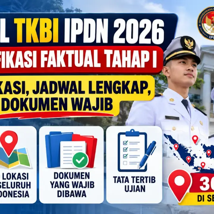 Jadwal TKBI IPDN 2026 dan Verifikasi Faktual Tahap I: Cek 36 Lokasi dan Dokumen Wajib
