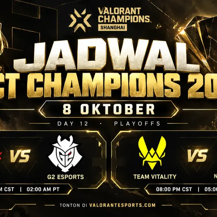 Jadwal Babak Playoff VCT Champions 2026 Day 12 Hari Ini 8 Oktober