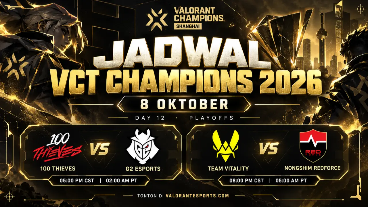 Jadwal Vct Campions 2026 Valorant 8 Oktober