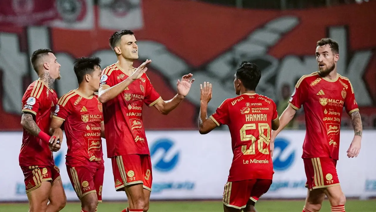 Hasil Persija Jakarta vs Arema: Macan Kemayoran Pesta Gol