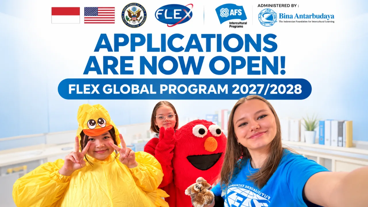 Pendaftaran FLEX Global 2027/2028 Dibuka, Pelajar SMA Bisa Sekolah Gratis di Amerika Serikat