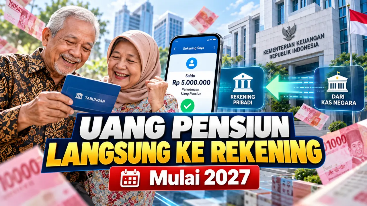 Penyaluran Uang Pensiun Langsung Ke Rekening Mulai 2027