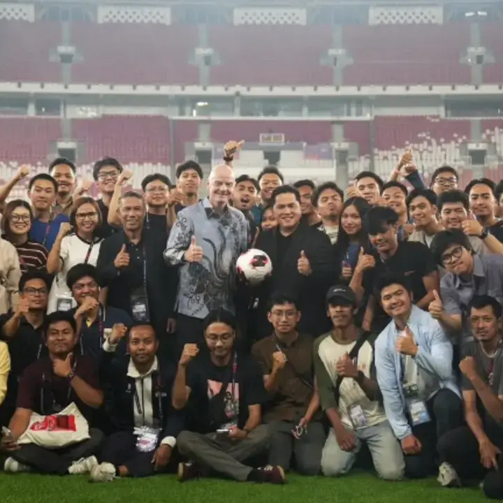 Presiden FIFA dan Ketum PSSI Cek Kesiapan SUGBK Jelang Final FIFA ASEAN Cup 2026