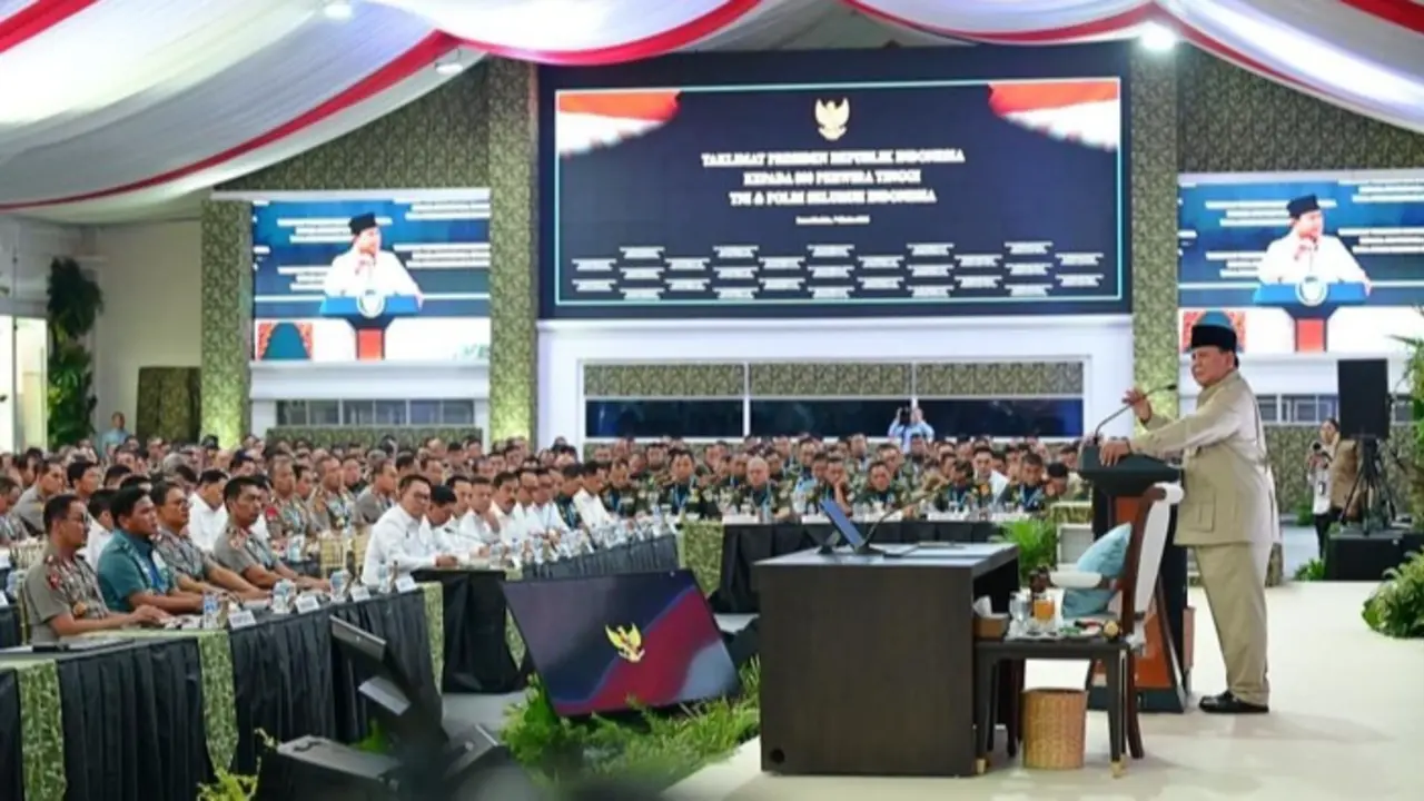 Presiden Prabowo Kumpulkan 800 Perwira Tinggi Tni Dan Polri