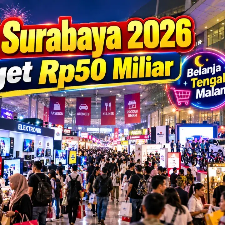 PRJ Surabaya 2026 Incar Transaksi Rp 50 Miliar dan Gelar Belanja Tengah Malam