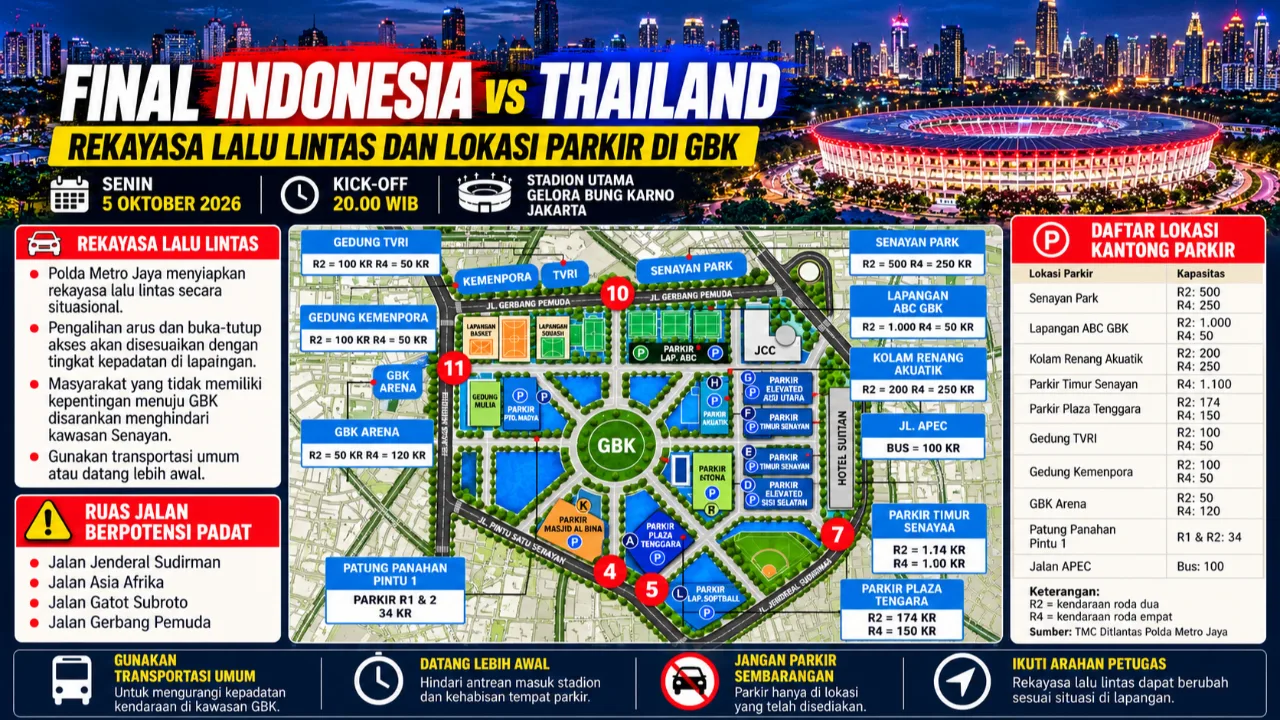 Rekayasa Lalin Sugbk Jelang Final Indonesia Vs Thailand Di Fifa Asean Cup 2026
