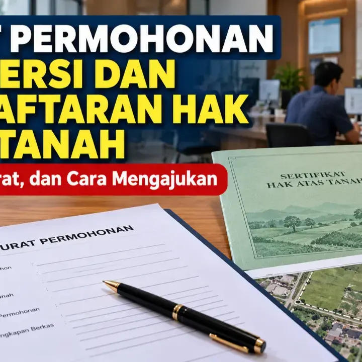Surat Permohonan Konversi dan Pendaftaran Hak Atas Tanah, Ini Fungsi, Syarat, dan Cara Mengajukannya